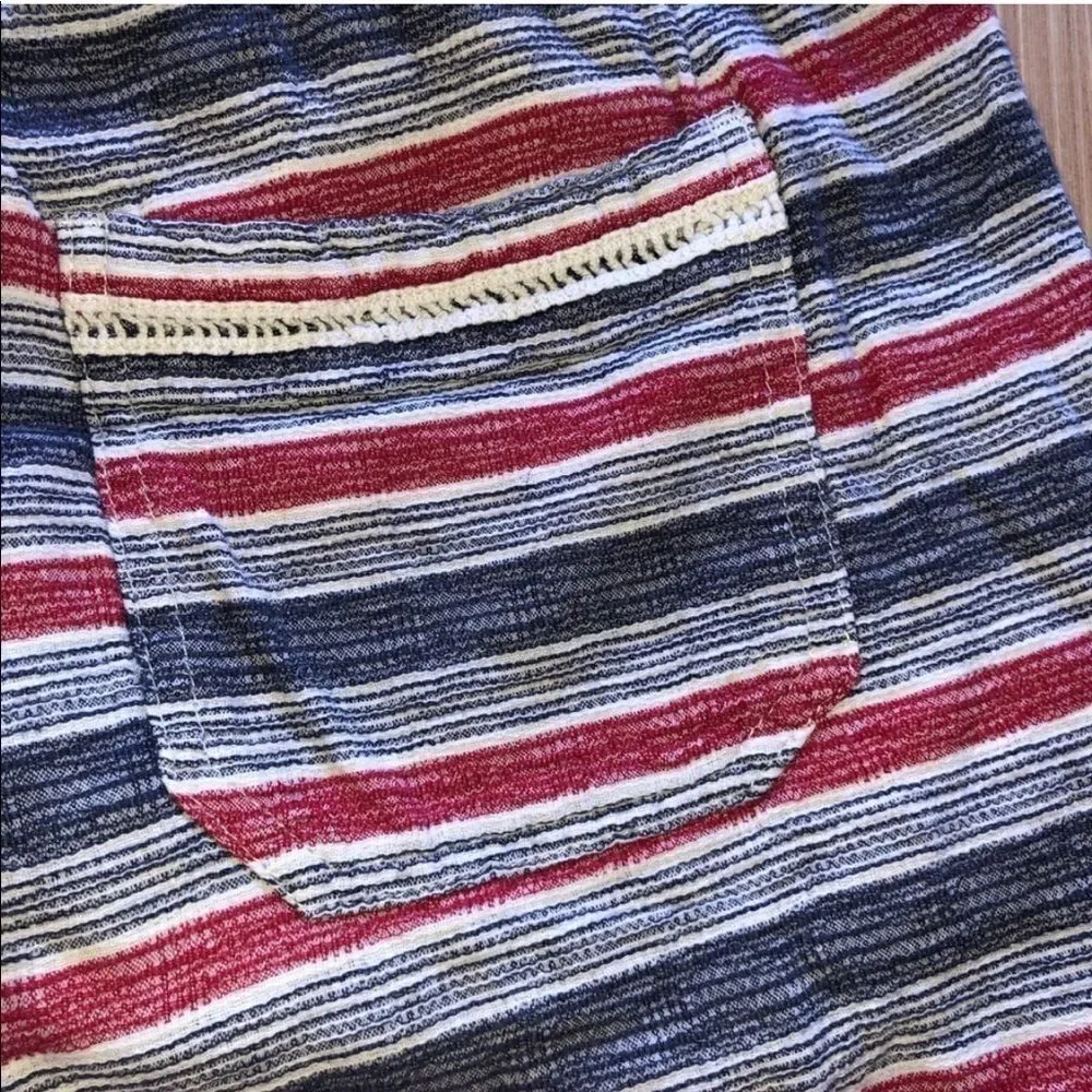 Jolt Red White & Blue Striped Shorts
